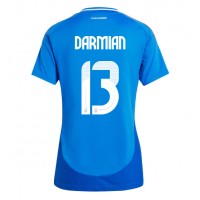 Fotballdrakt Dame Italia Matteo Darmian #13 Hjemmedrakt EM 2024 Kortermet